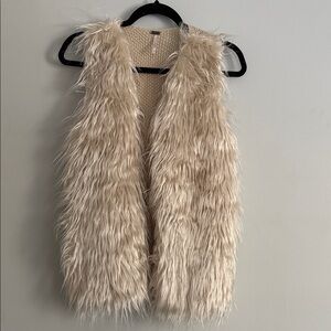 Poof! Faux Fur Sweater in Cream